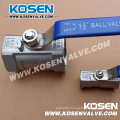 One Piece Thread Stainless Steel Ball Valves